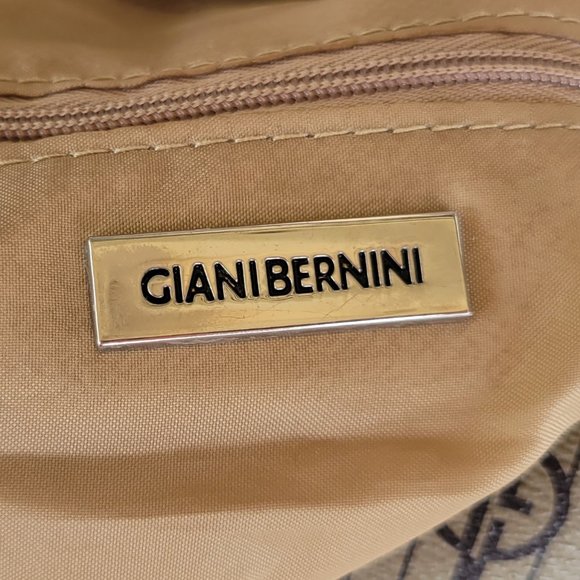 GIANI BERNINI Striped Signature Print Shoulder Bag - Picture 8 of 8